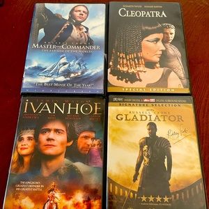 Four DVD set of historical fiction.